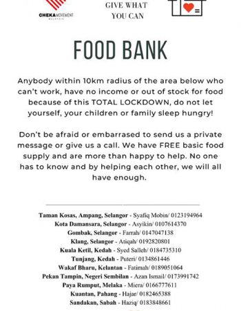 Cheka Movement’s Food Bank